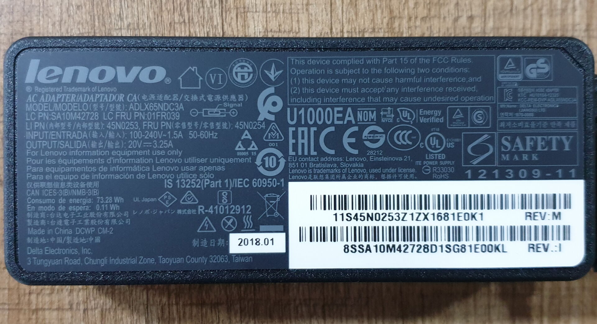 LENOVO 20V 3.25A USB Oriinal Adaptör Laptop Şarj Aleti